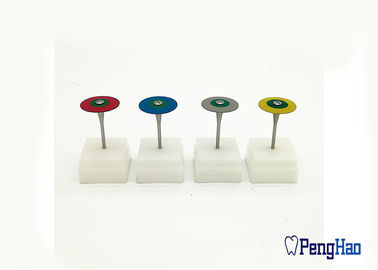 Las herramientas de pulido dentales del diamante de goma gemelo de los colores para la circona/la porcelana funcionan el pedazo