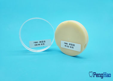 Bloque dental 98m m de la capa multi PMMA 95m m 71m m opcionales para el sistema de la leva del cad